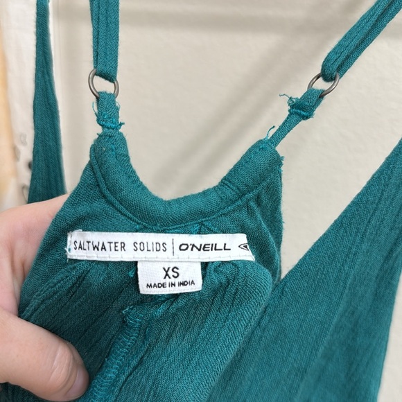 Women’s O’Neill Saltwater Solids Avery Cover-Up Teal Dress. Size XS - Picture 5 of 13